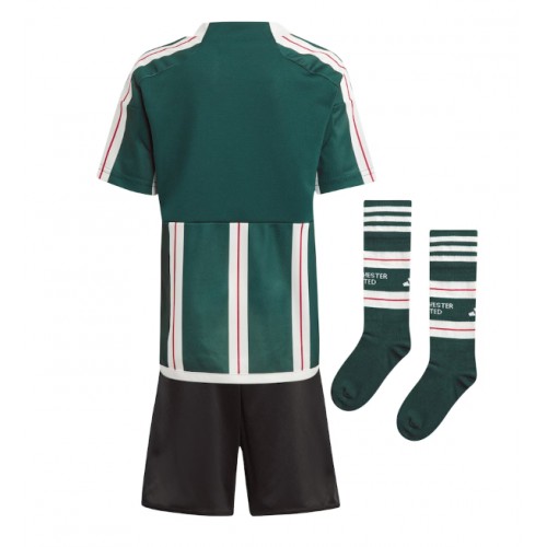 Maillot de foot Manchester United Extérieur enfant 2023-24 Manches Courte (+ pantalon court)